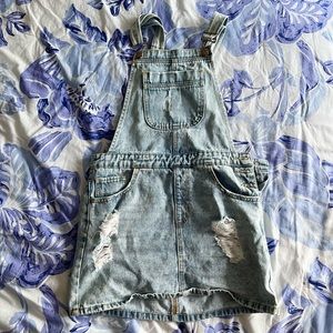 Forever 21 Jean Overall Skirt Size Medium